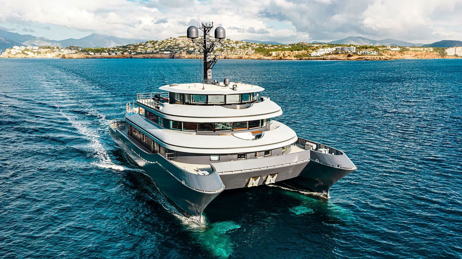 41m Abeking & Rasmussen catamaran Nurja newly listed for sale